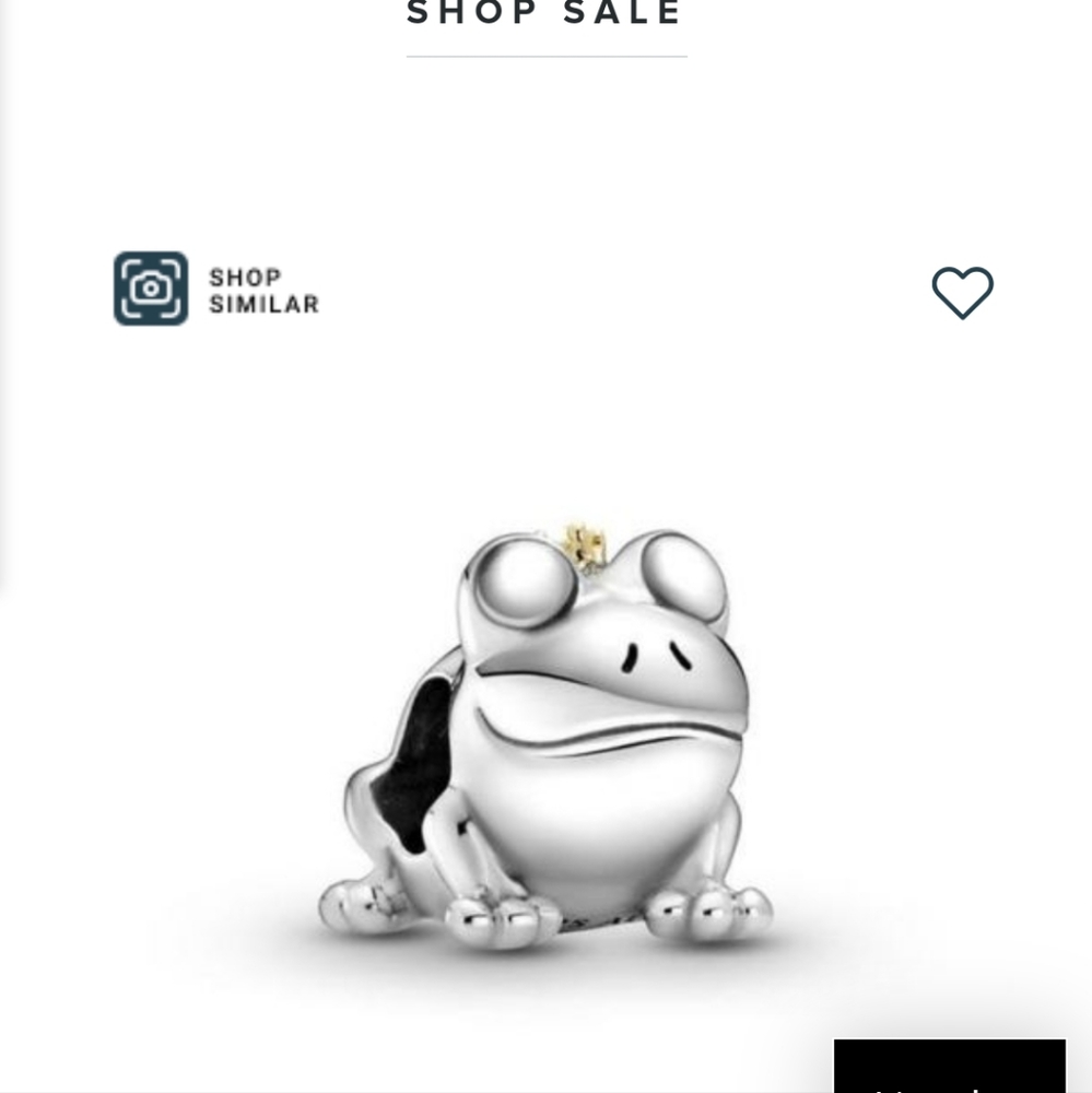 Pandora Two-Tone Frog Prince Charm